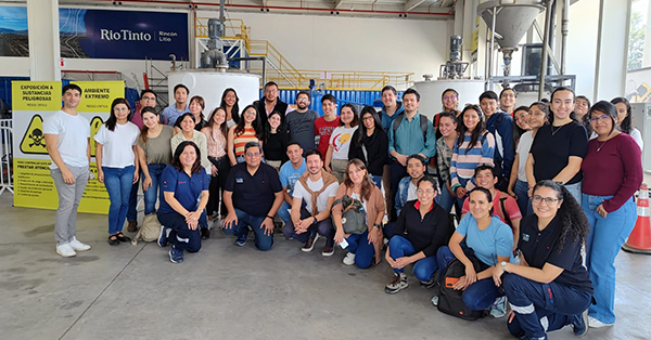 A large group of students and teachers at the Training and Assessment Centre